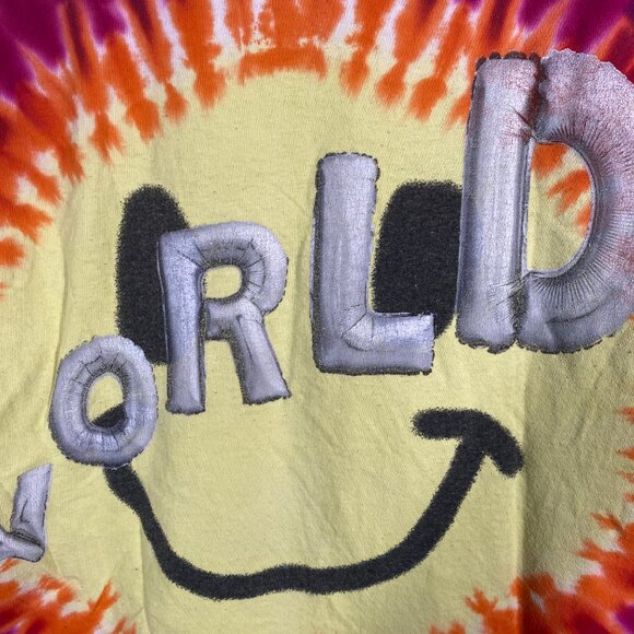 Travis Scott Astroworld Tie-Dye Smiley Tour T-Shirt Size L - Picture 5 of 7